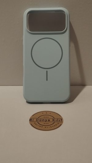 IPHONE 17 PROMAX MAVİ MAGSAFELİ TELEFON KILIFI