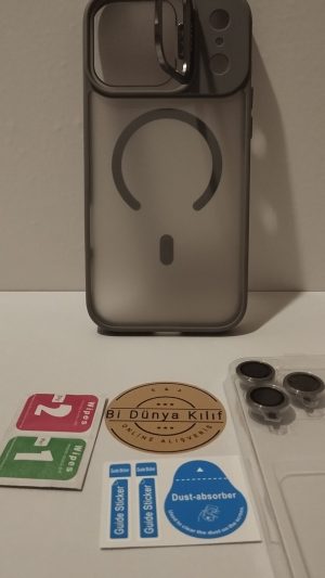 IPHONE 17 PROMAX ÇOK FONKSİYONLU MAGSAFELİ TELEFON KILIFI