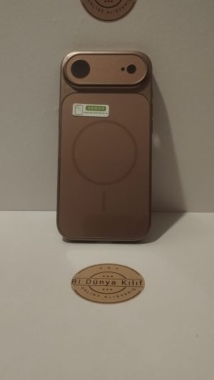 IPHONE 17 AIR ŞIK GOLD MAGSAFELİ TELEFON KILIFI