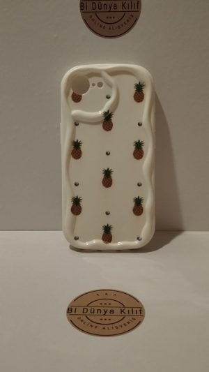 IPHONE 16 E ANANAS DESENLİ TELEFON KILIFI