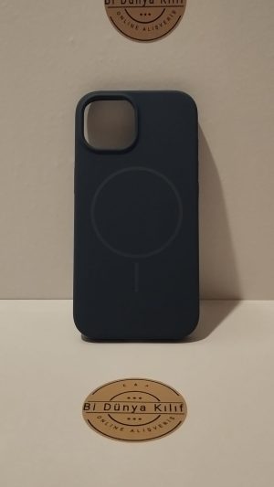 IPHONE 15 LACİVERT MAGSAFELİ TELEFON KILIFI