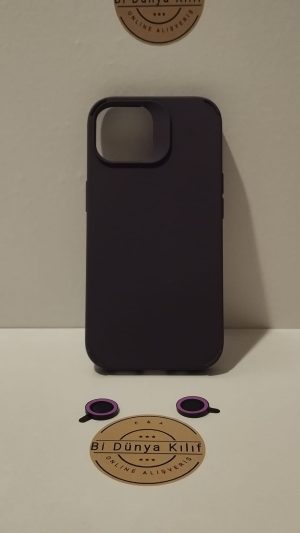 IPHONE 15 MOR LENS KORUYUCULU TELEFON KILIFI