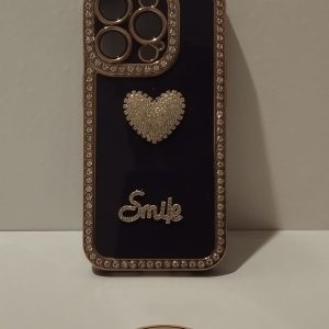 IPHONE 15 PRO MOR KALP DESENLİ TELEFON KILIFI