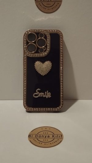 IPHONE 15 PRO MOR KALP DESENLİ TELEFON KILIFI