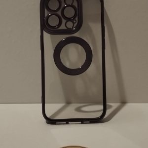 IPHONE 15 PRO KOYU MOR LENS KORUYUCULU TELEFON KILIFI