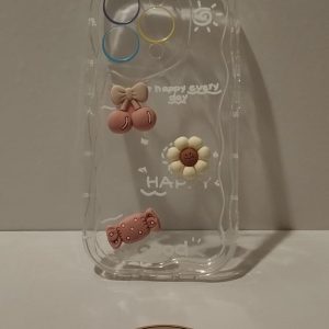 IPHONE 15 PRO KİRAZ PAPATYA ŞEKER TELEFON KILIFI