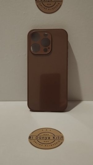 IPHONE 15 PRO KAHVERENGİ TELEFON KILIFI