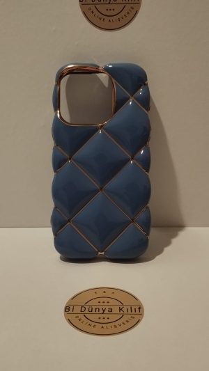 IPHONE 15 PRO MAVİ BAKLALI TELEFON KILIFI