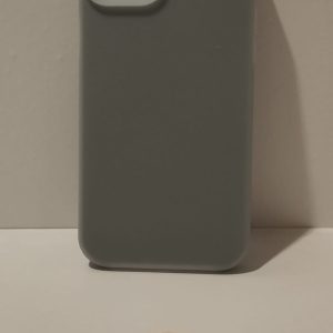 IPHONE 15 PLUS GRİ SİLİKON ÇİFT KASA TELEFON KILIFI