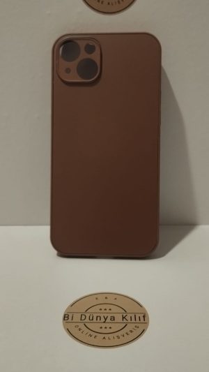 IPHONE 15 PLUS KAHVERENGİ TELEFON KILIFI
