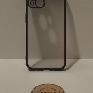 IPHONE 14 SİYAH ÇERÇEVELİ ŞEFFAF TELEFON KILIFI